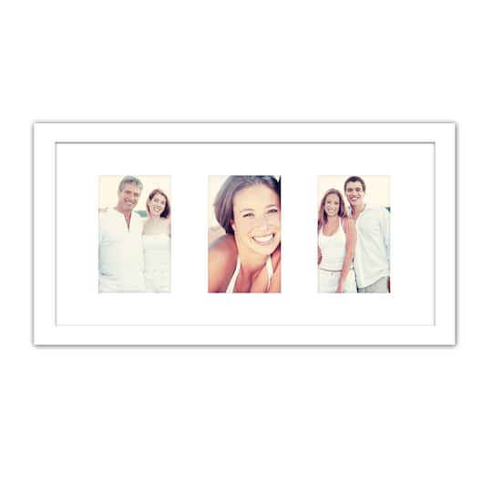 Timeless Frames&#xAE; 3 Opening White 4&#x22; x 6&#x22; Life&#x27;s Great Moments Collage Frame with Mat 